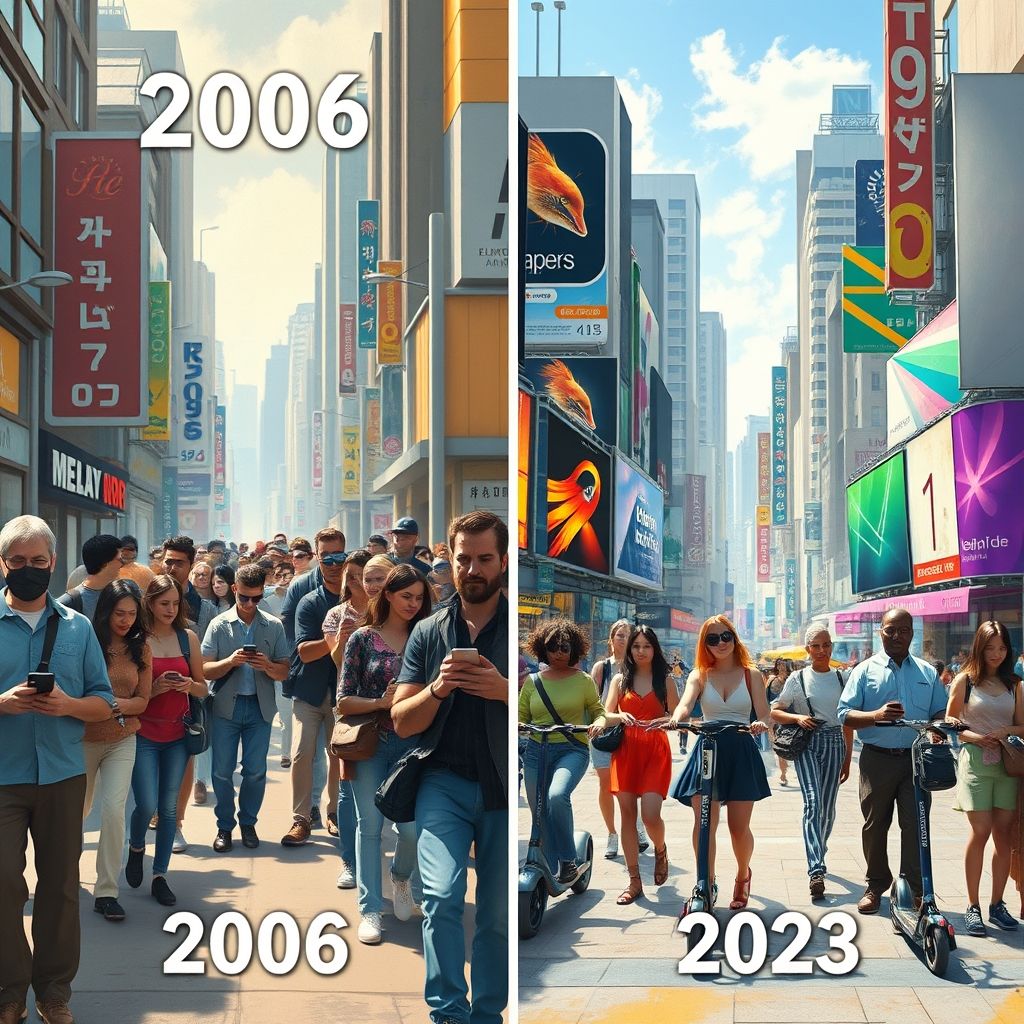 วิถีชีวิตที่เปลี่ยนไปปี 2006 ถึง 2023